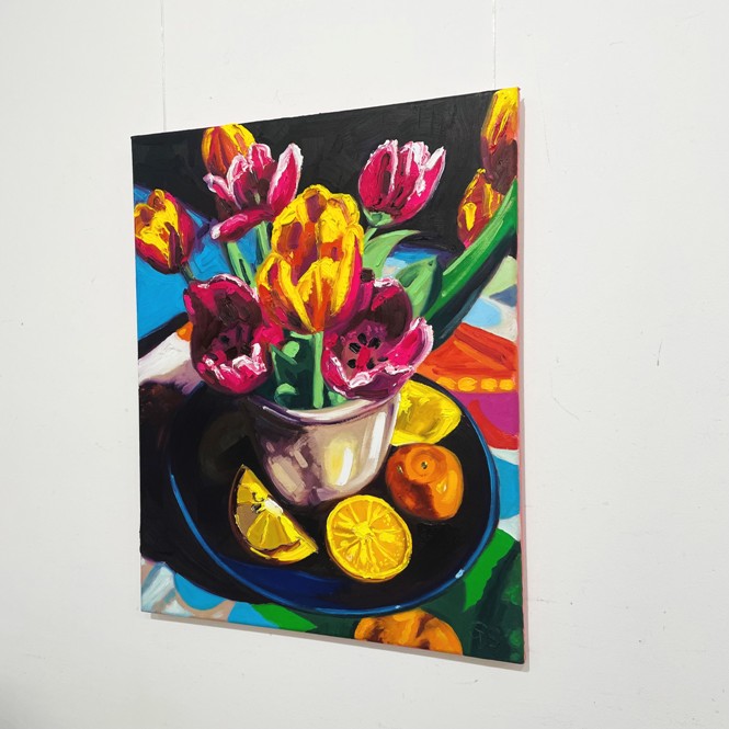 'Study for Tulips and Fruit' by artist Graeme Sharp